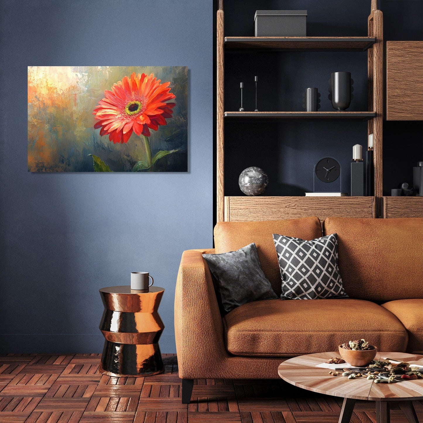 Gerbera in Light Canvas