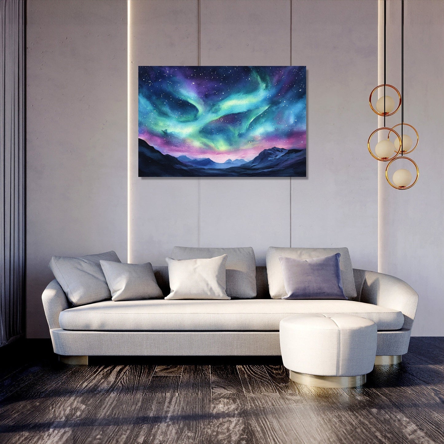 Celestial Night Romance Canvas