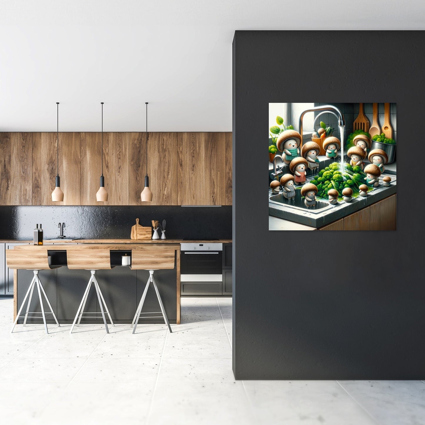 Merry Mushrooms Rinse Canvas