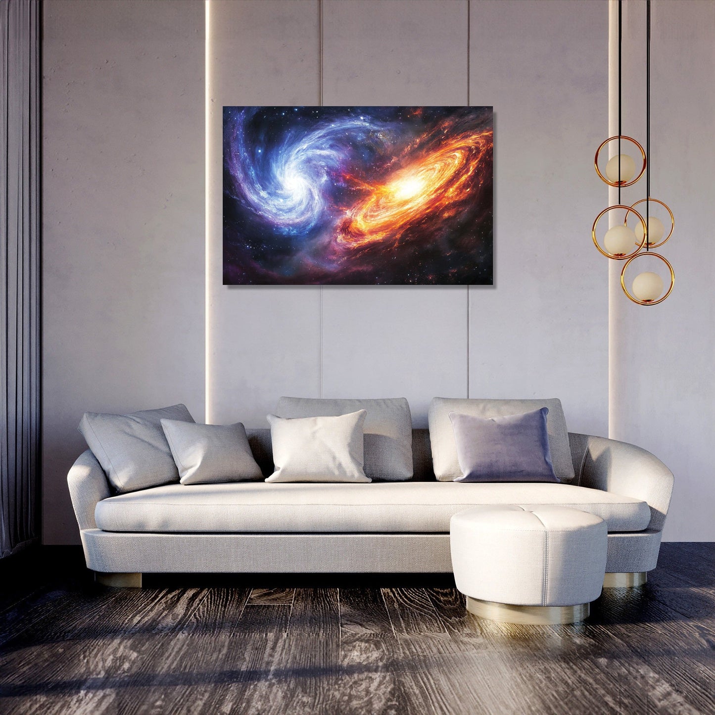 Galactic Collision Canvas