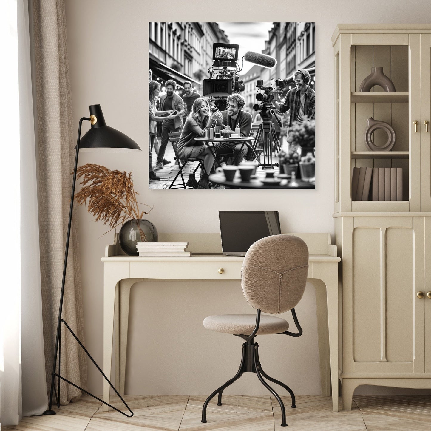 City Romance Scene Canvas