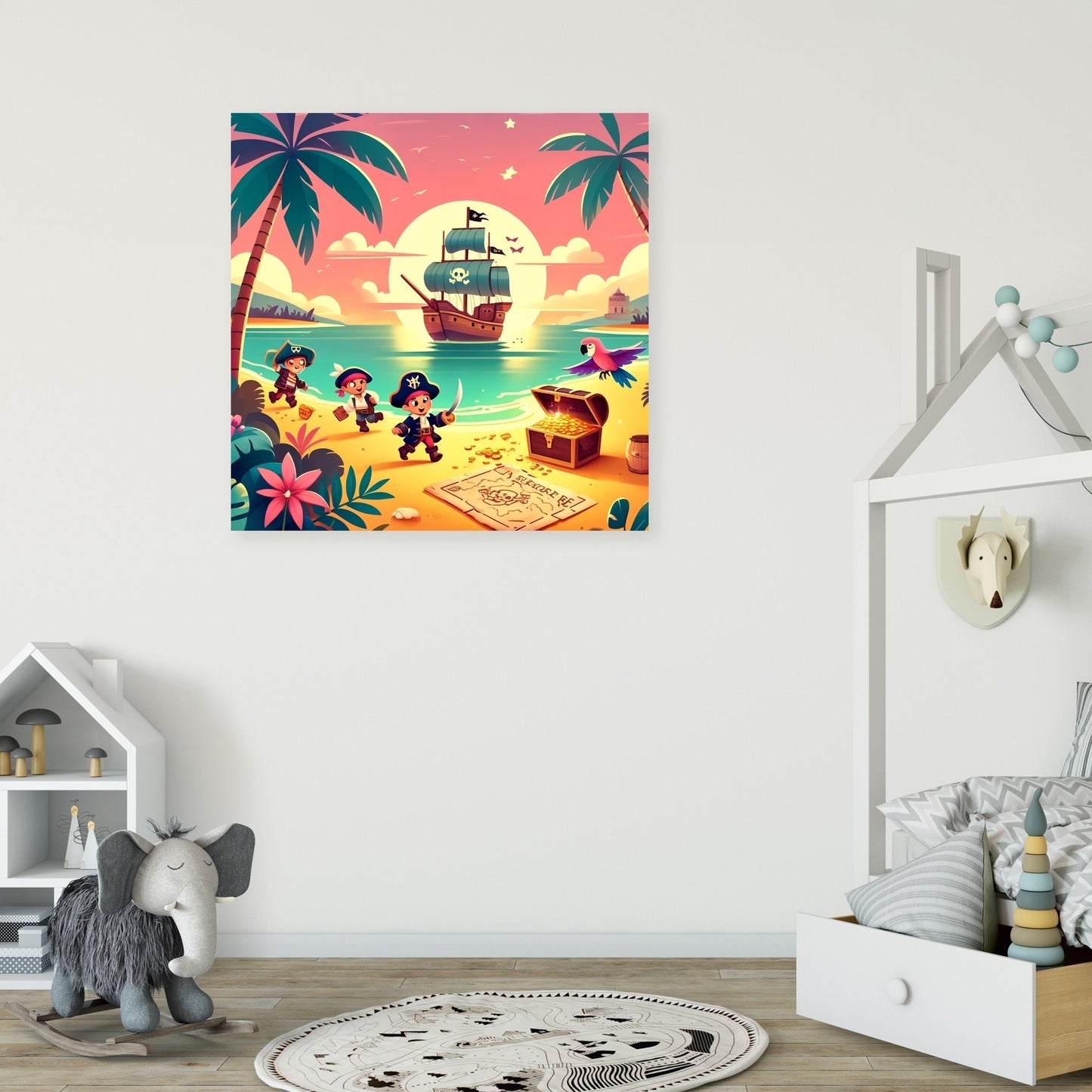 Pirate Treasure Hunt Canvas