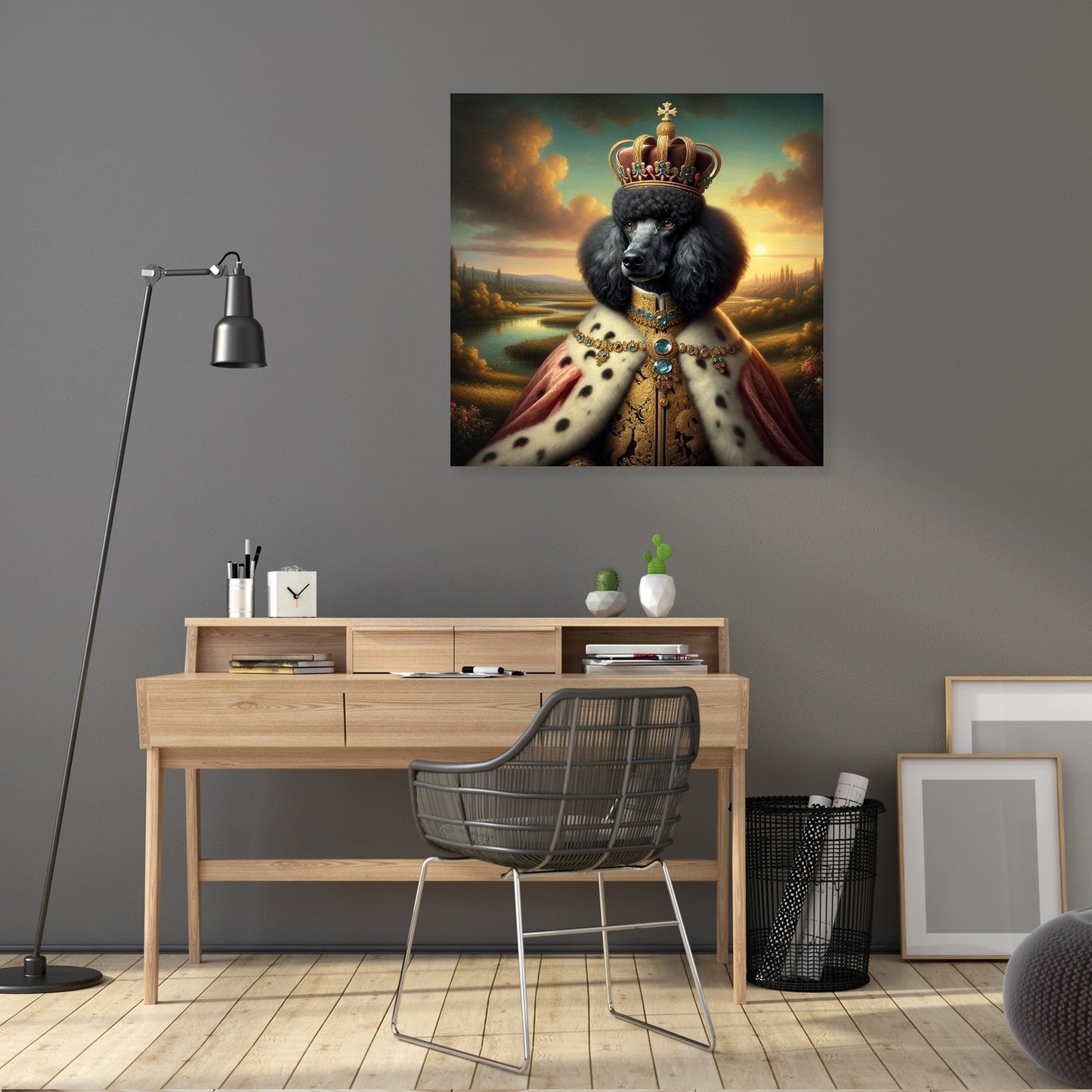 Regal Poodle Majesty Canvas