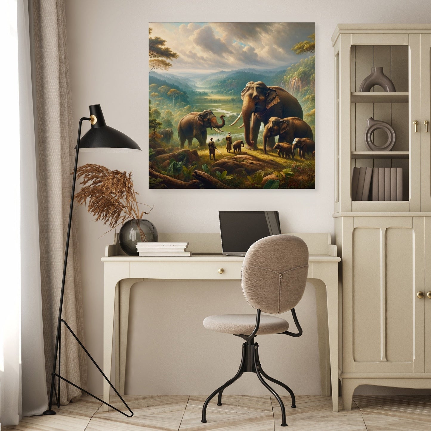 Elephant Majesty in Yala Canvas