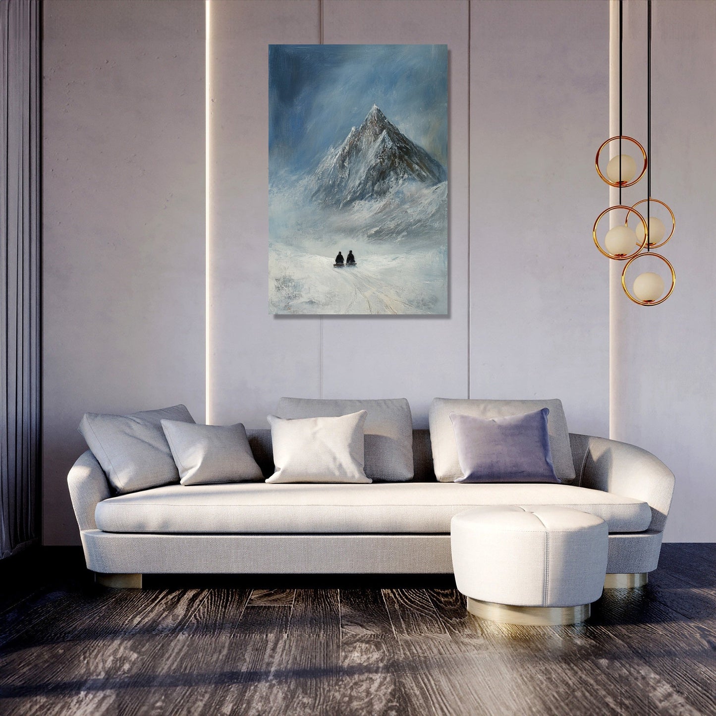 Sledging Adventure Canvas