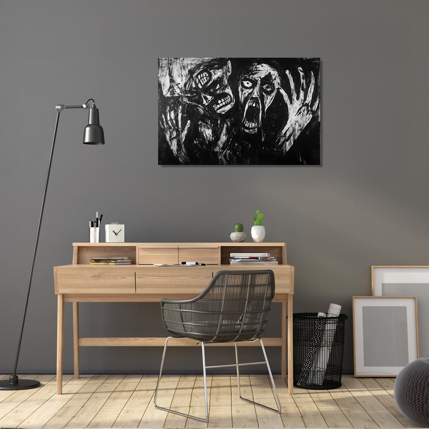Madness on Monochrome Canvas