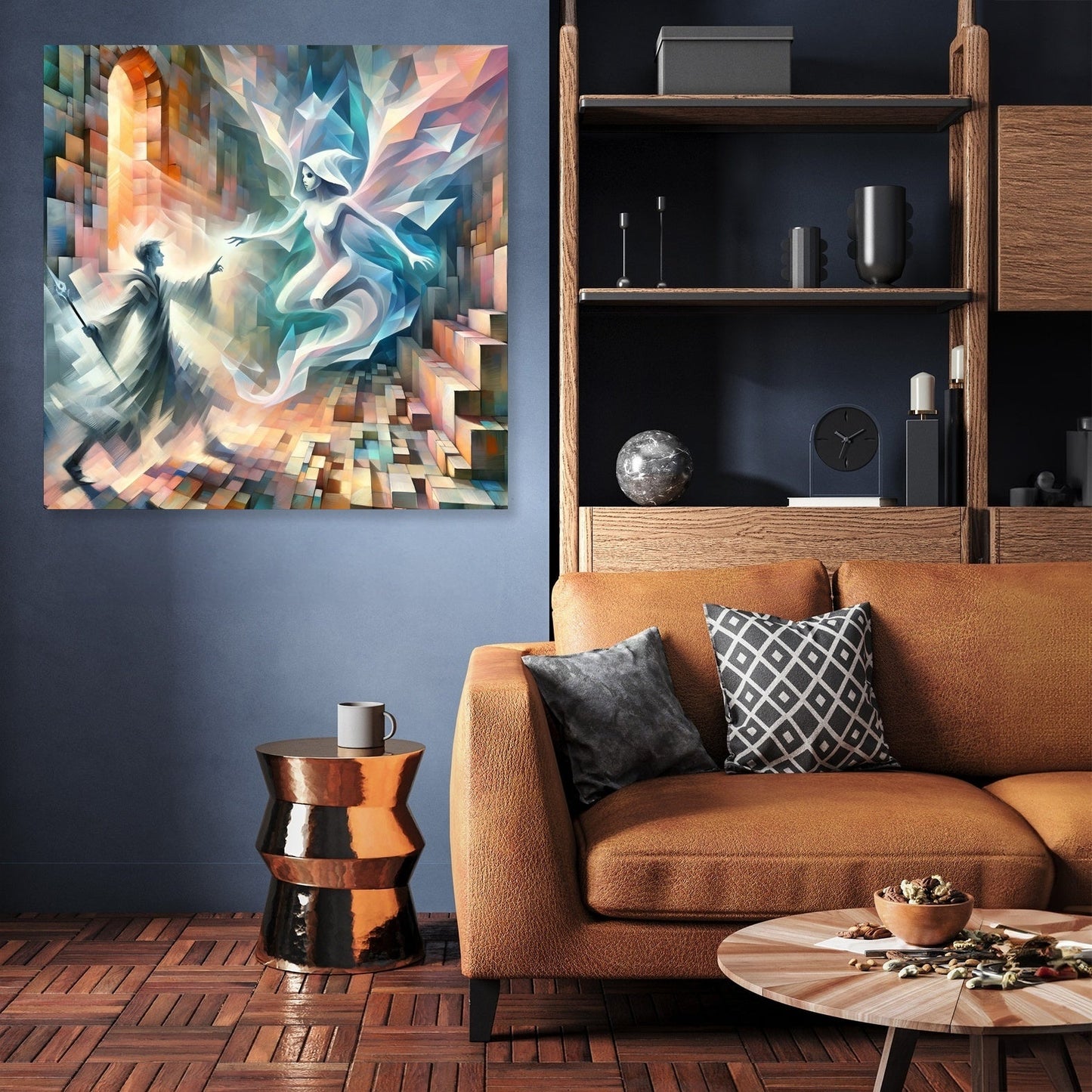 Ethereal Ruins Confrontation Canvas