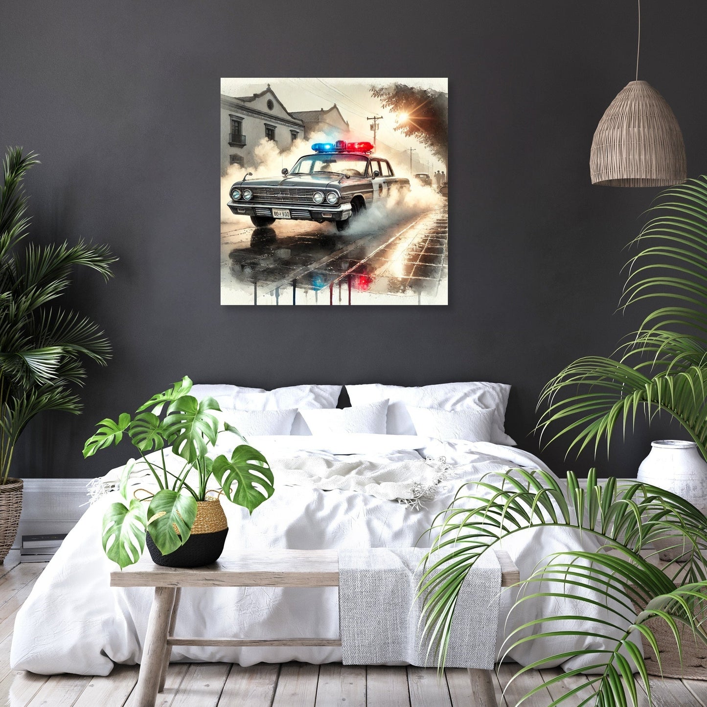 Vintage Patrol Reflections Canvas