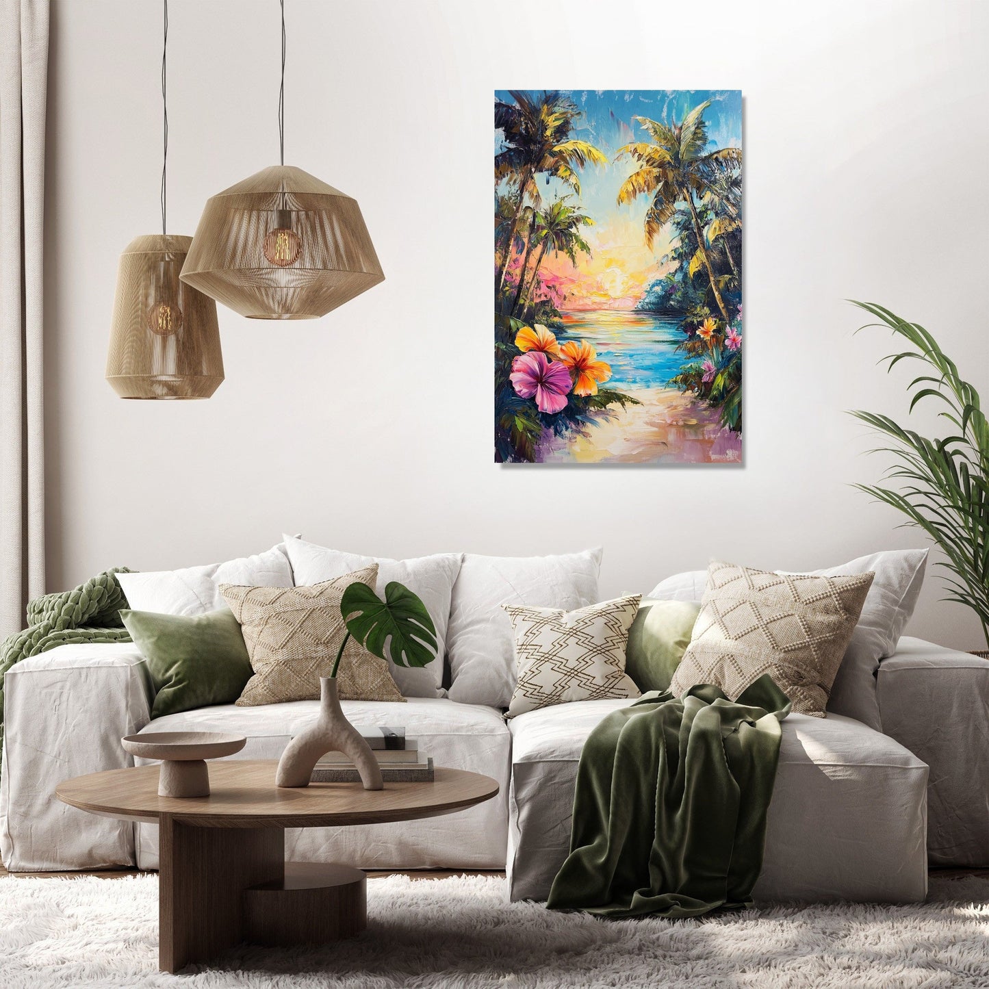 Tropical Dawn Serenity Canvas