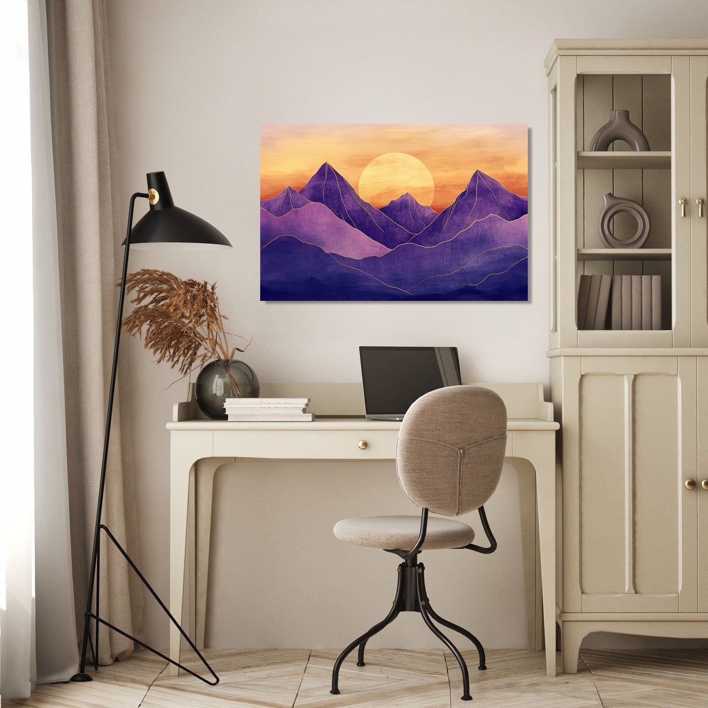 Mountain Sunset Serenity Canvas
