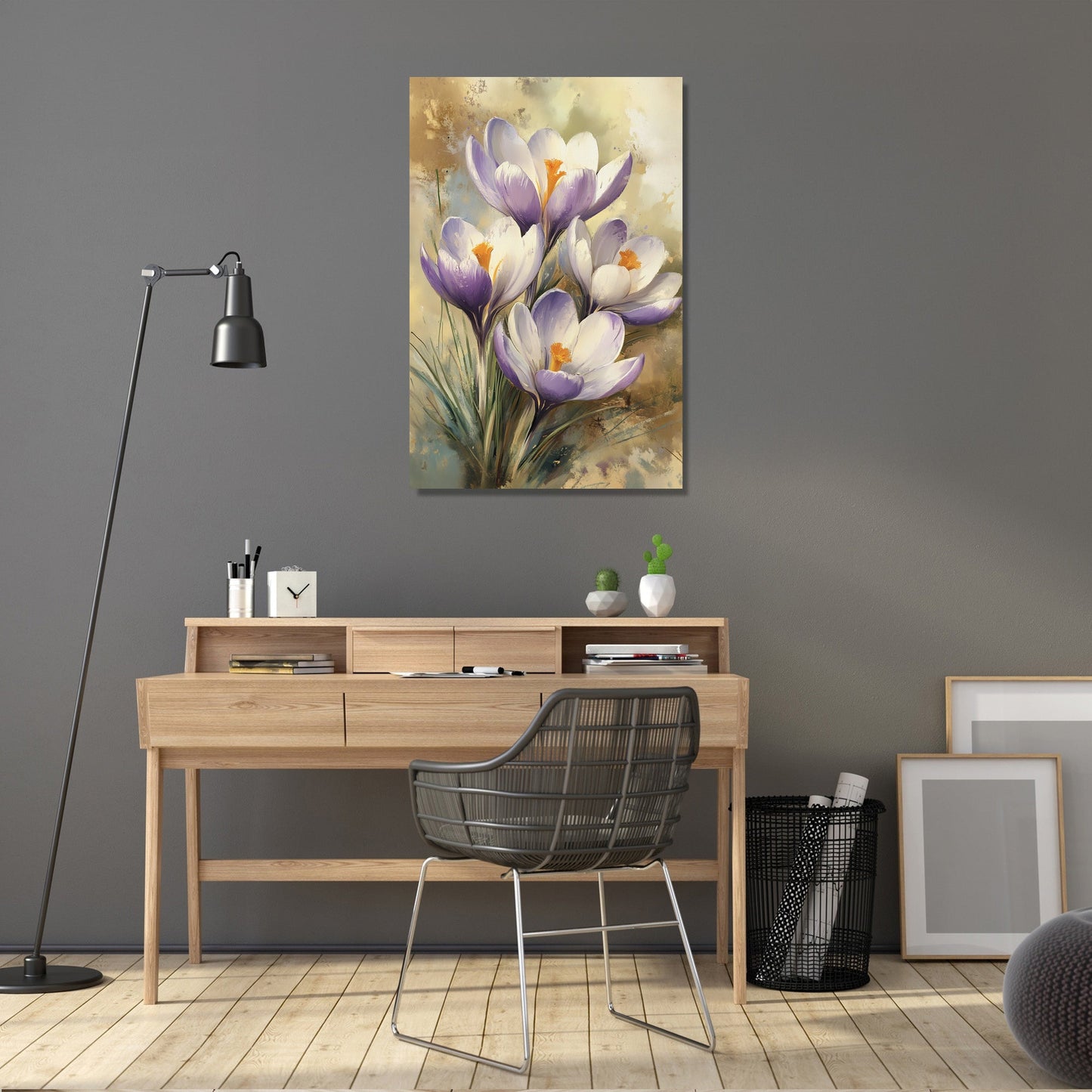 Crocus Awakening Canvas