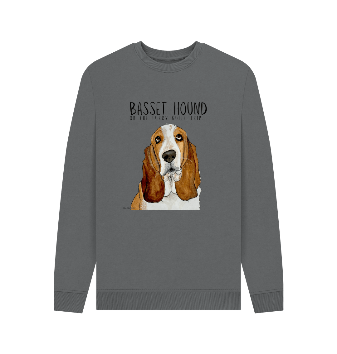 Basset Hound Crew Neck Sweatshirt: The Ultimate Furry Guilt Trip