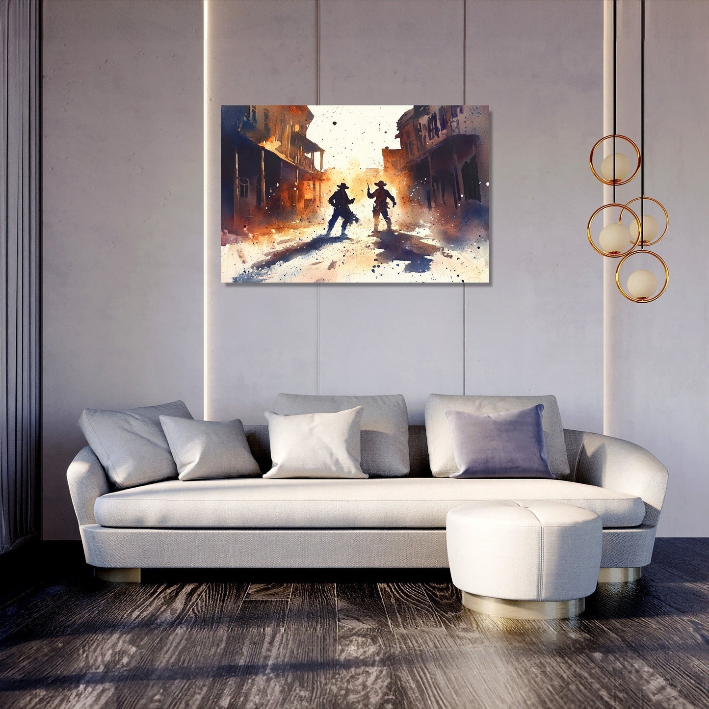 Outlaws at High Noon Canvas