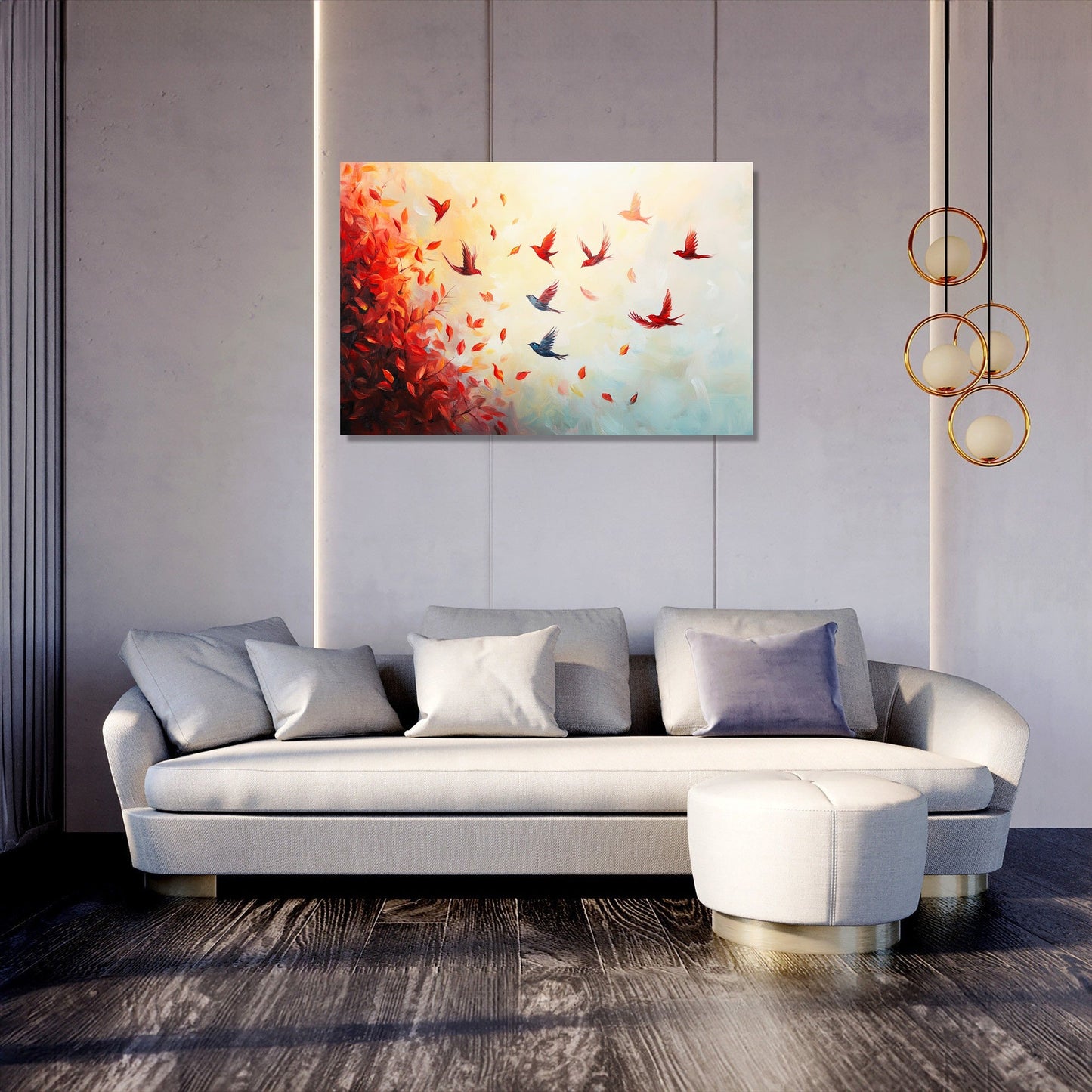 Feathered Leaf Canvas