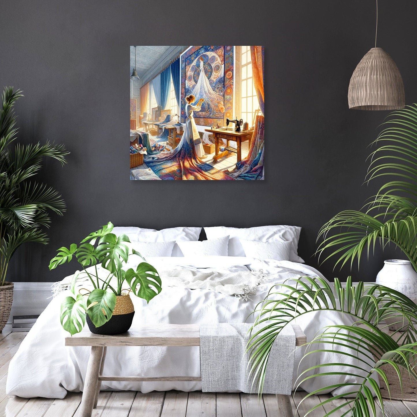 Ethereal Threads Canvas