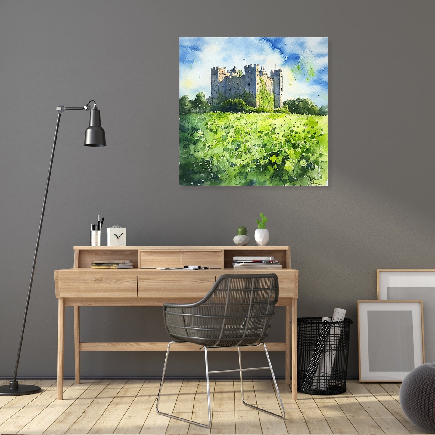 Irish Castle Spring Canvas