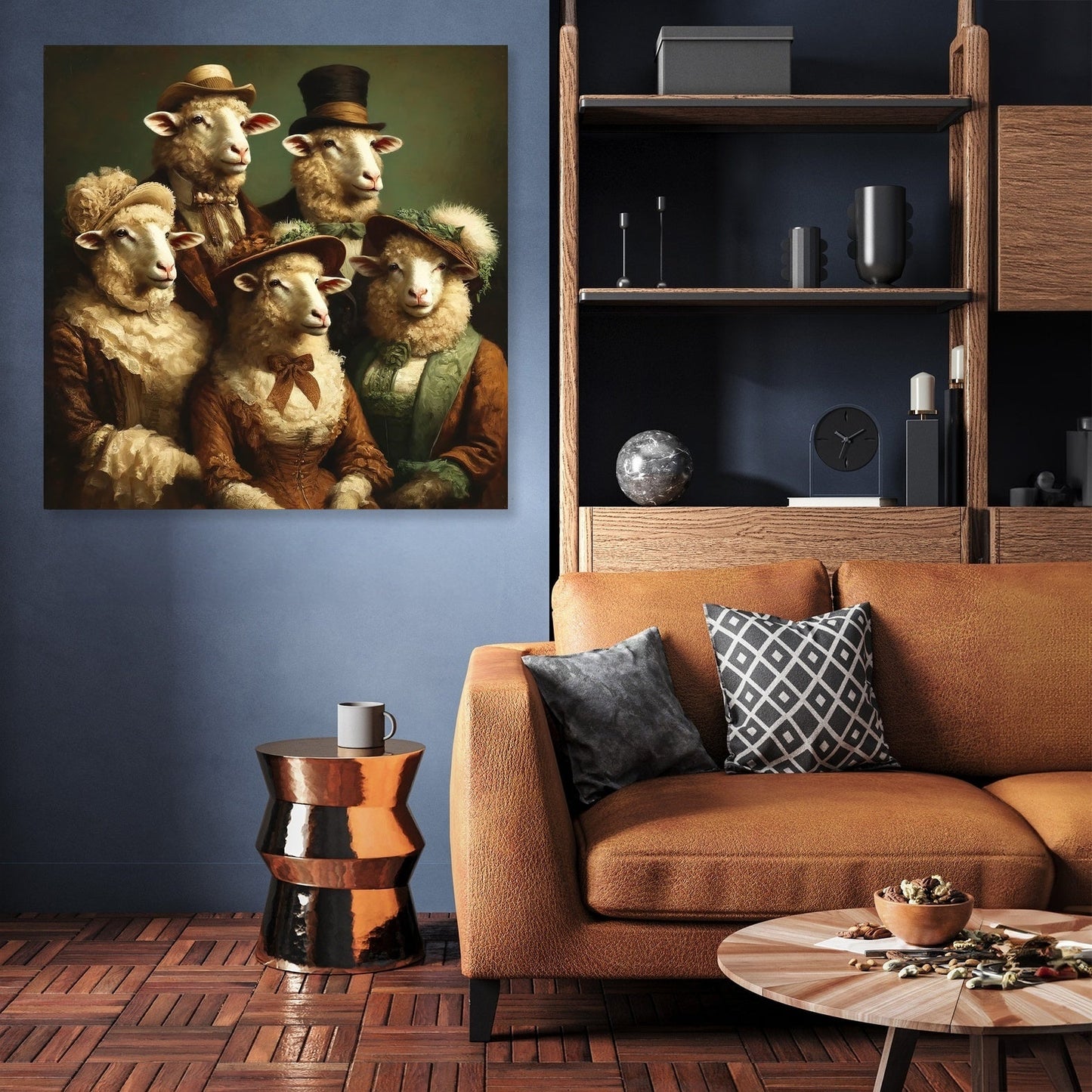 Aristocratic Flock Canvas