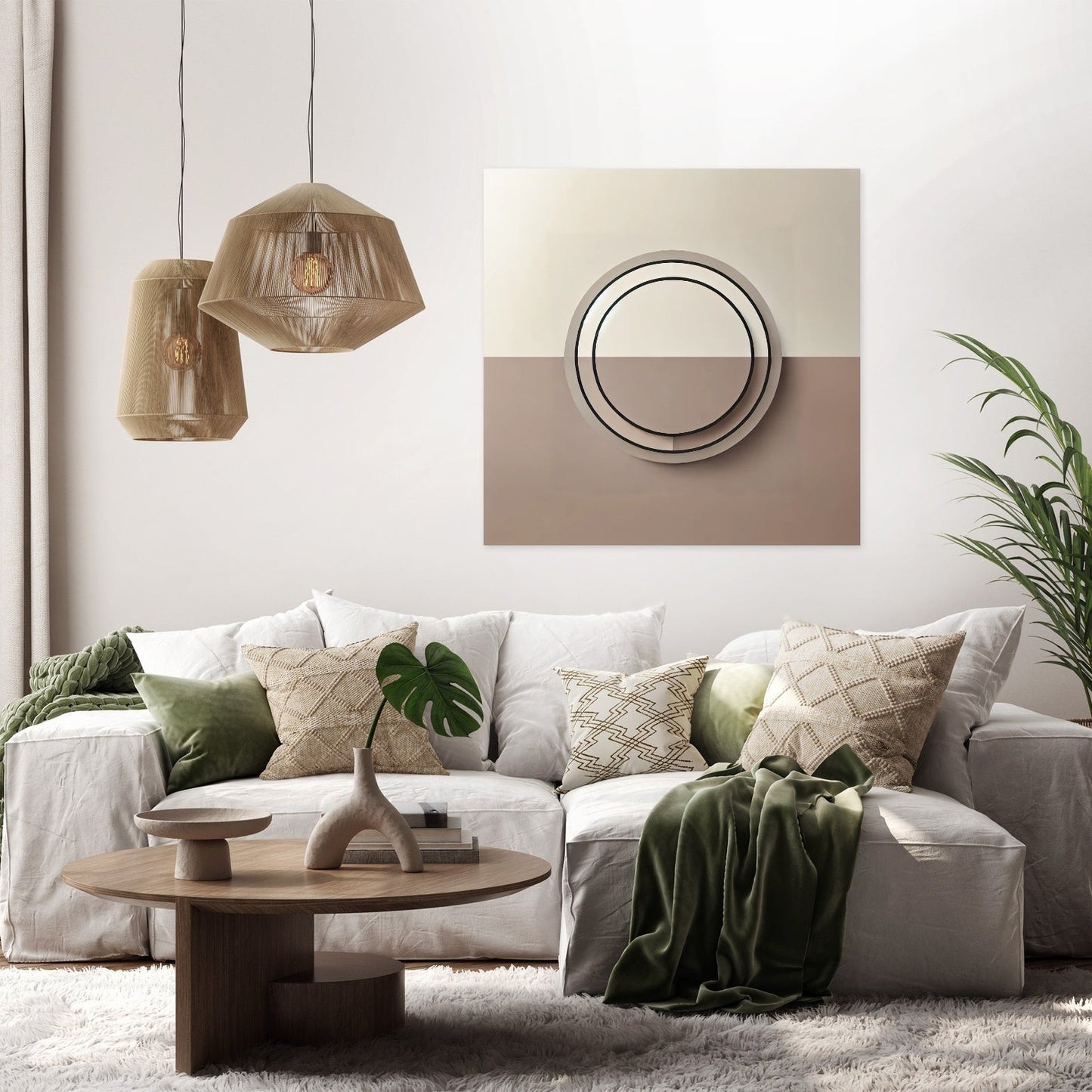 Modern Circle Canvas