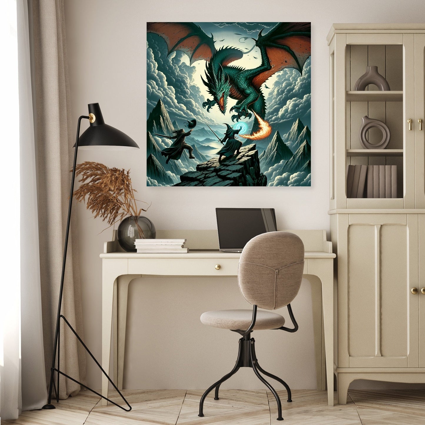 Dragon Battle Canvas