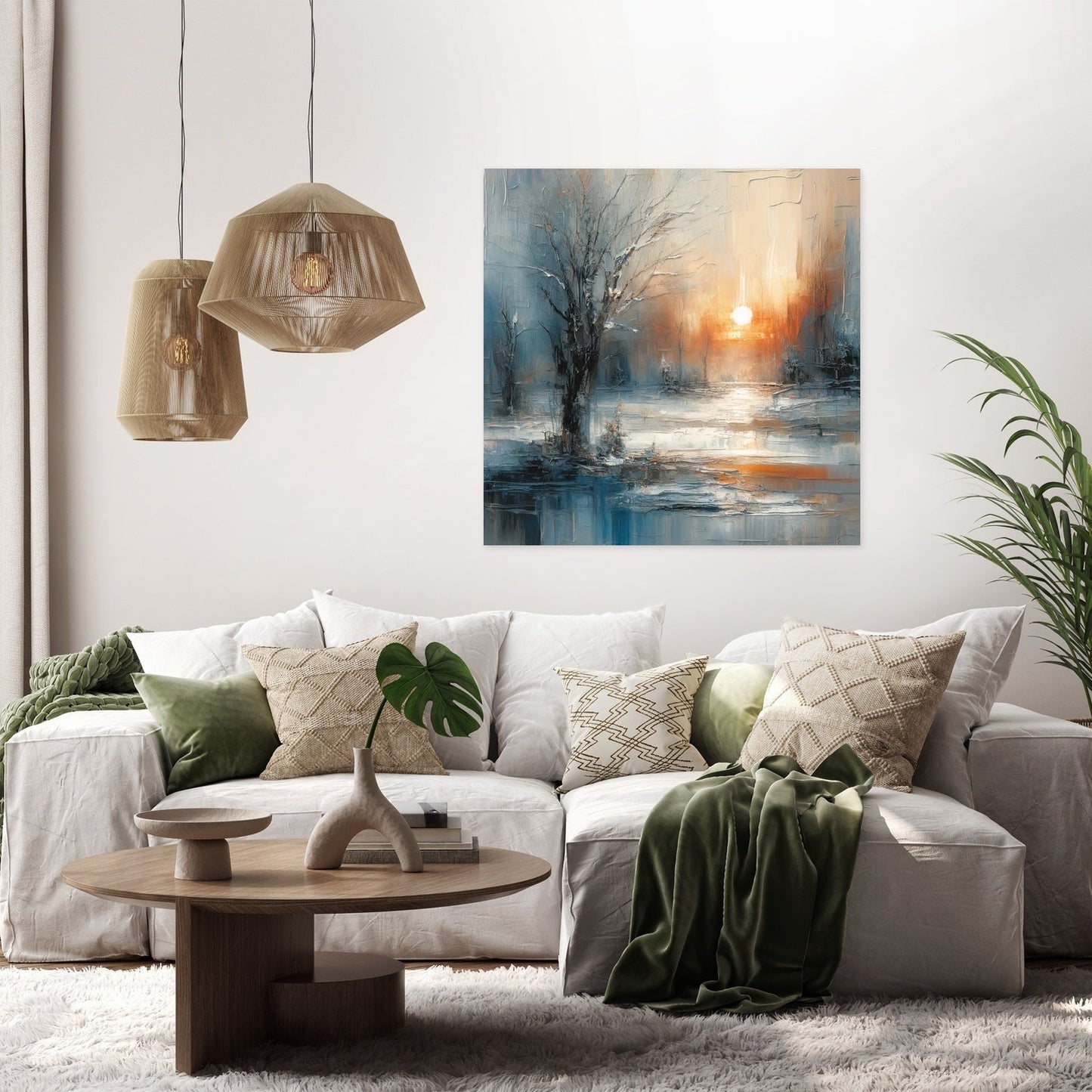 Winter Solitude Symphony Canvas