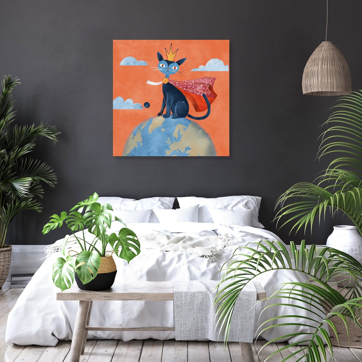 Majestic Cat Royalty Canvas