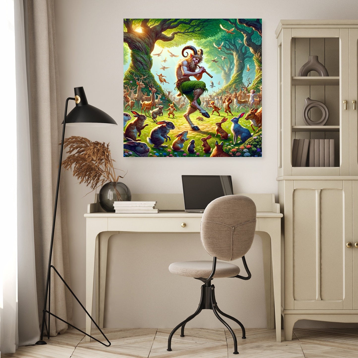 Forest Melody Satyr Canvas