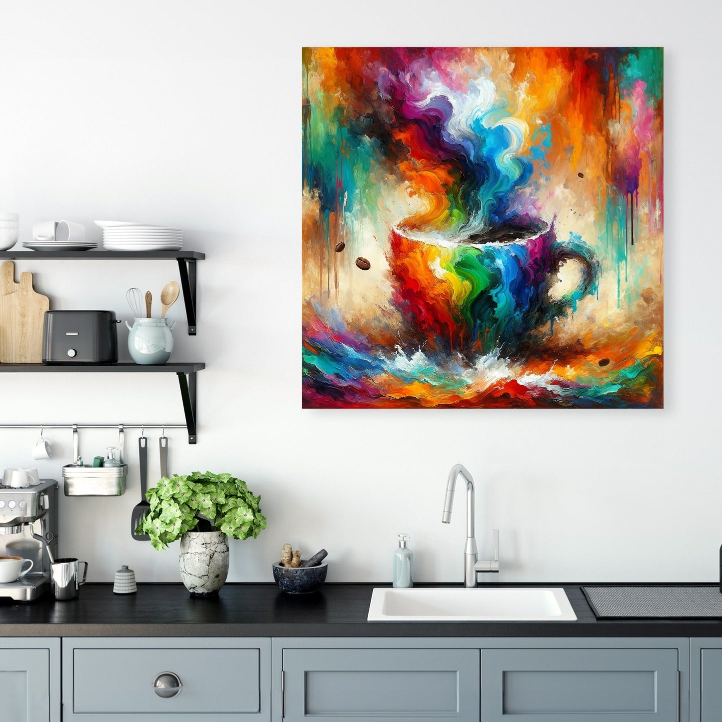 Dynamic Spectrum Americano Canvas