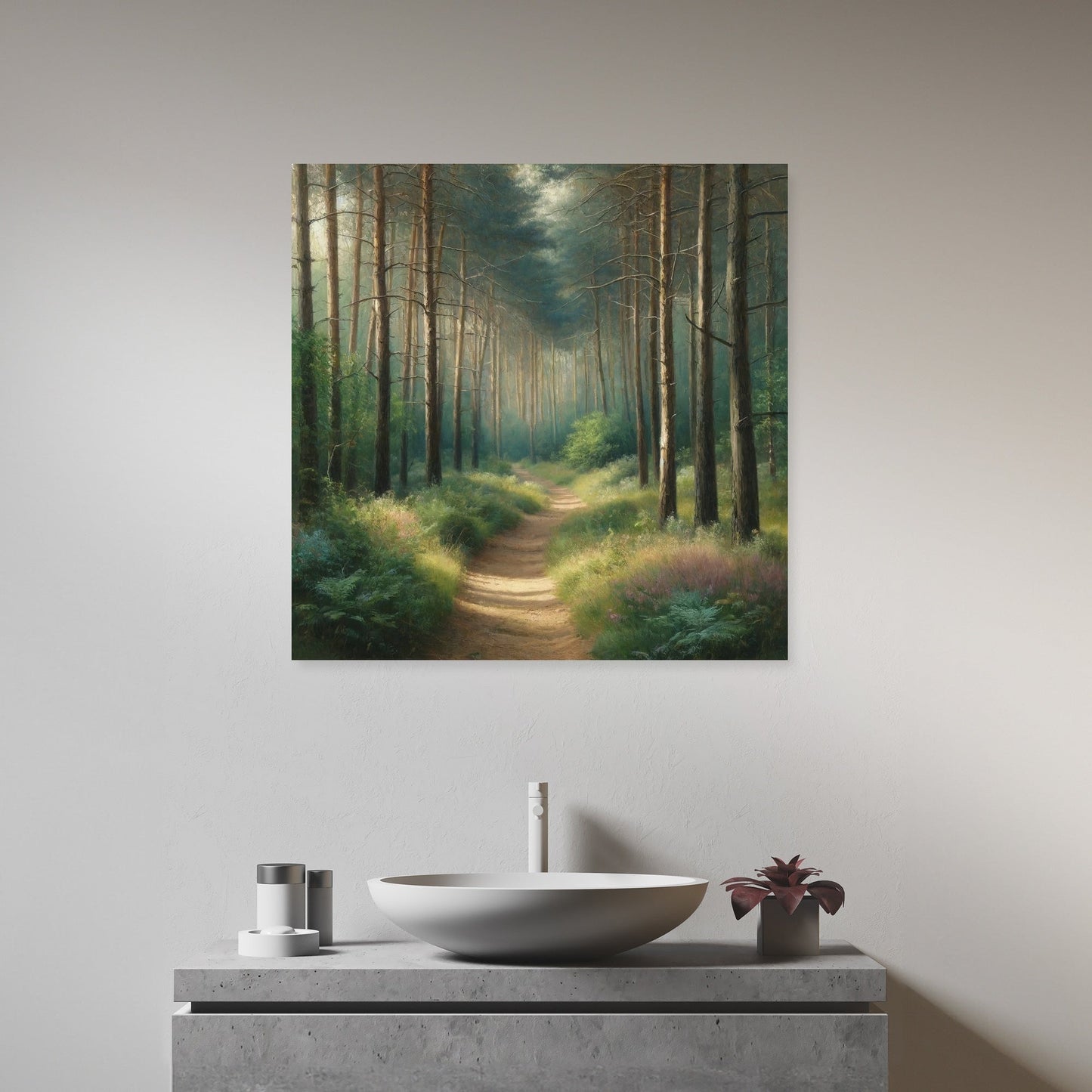 Forest Path Tranquility Canvas