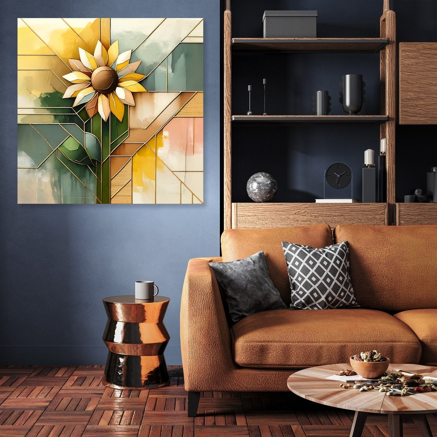 Kintsugi Sunflower Canvas