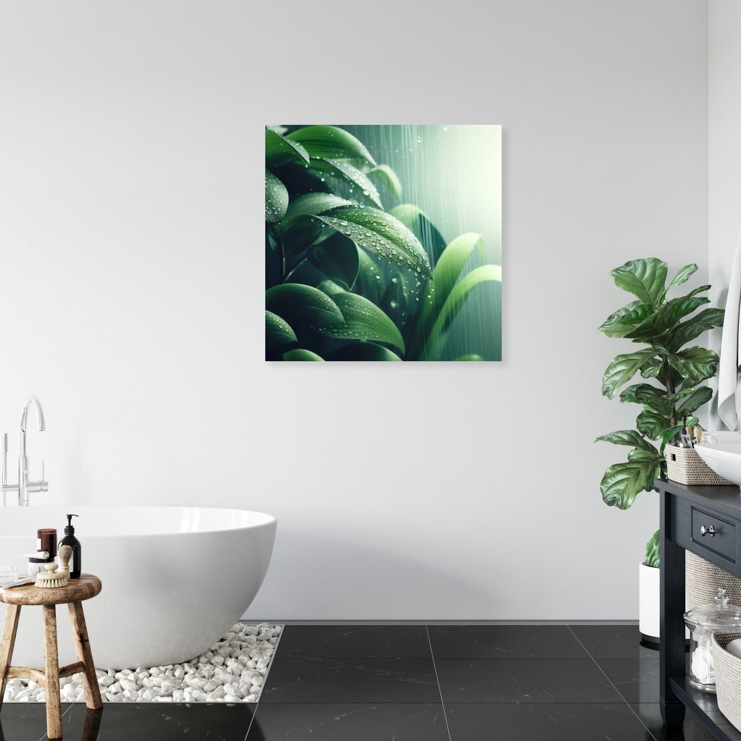 Raindrop Serenity Canvas