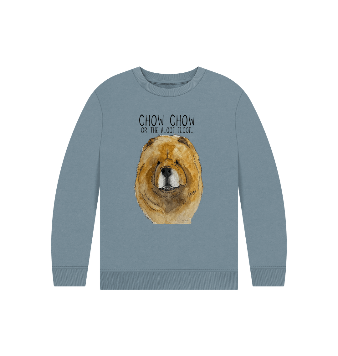 Cozy Red Chow Chow Sweatshirt for Kids – Fluff and Fun in Every Stitch!