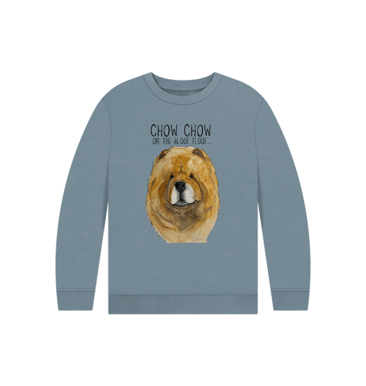 Cozy Red Chow Chow Sweatshirt for Kids – Fluff and Fun in Every Stitch!