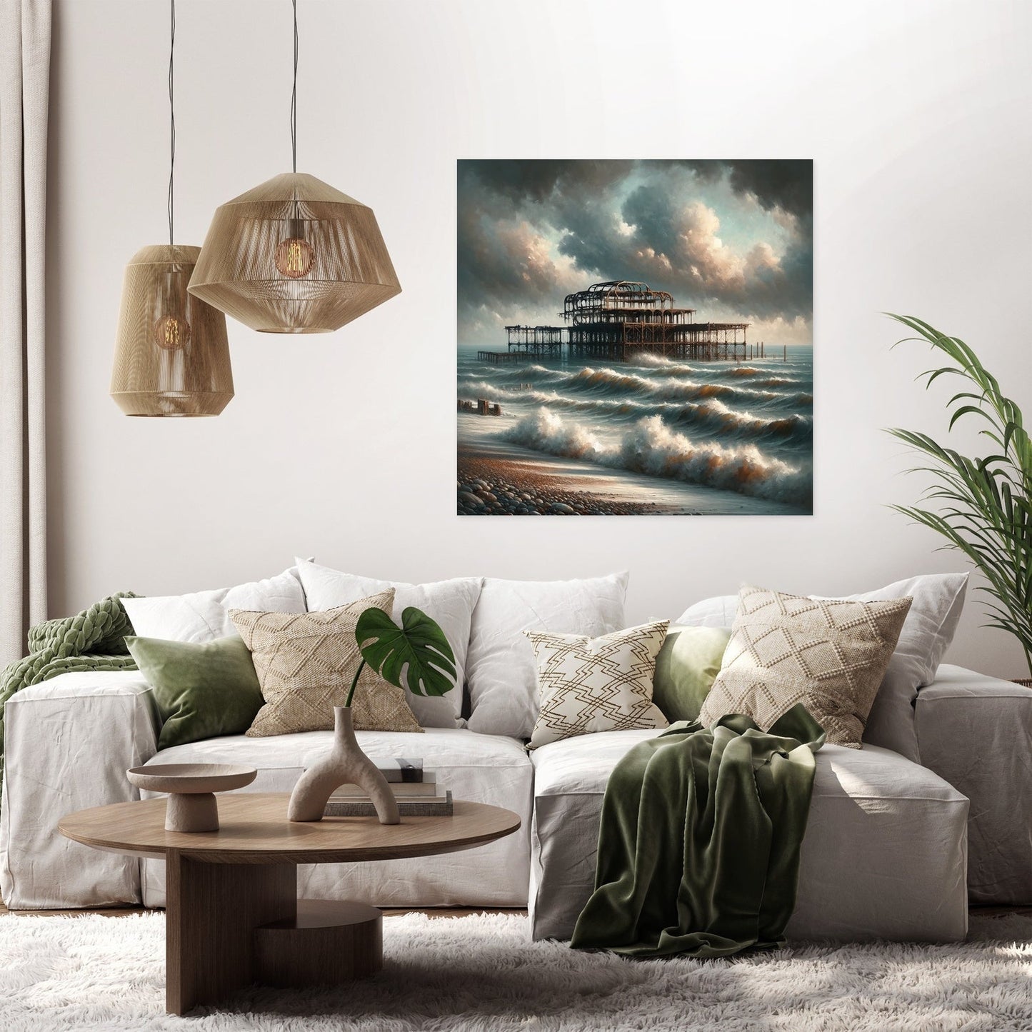 Brighton West Pier Ruins Canvas