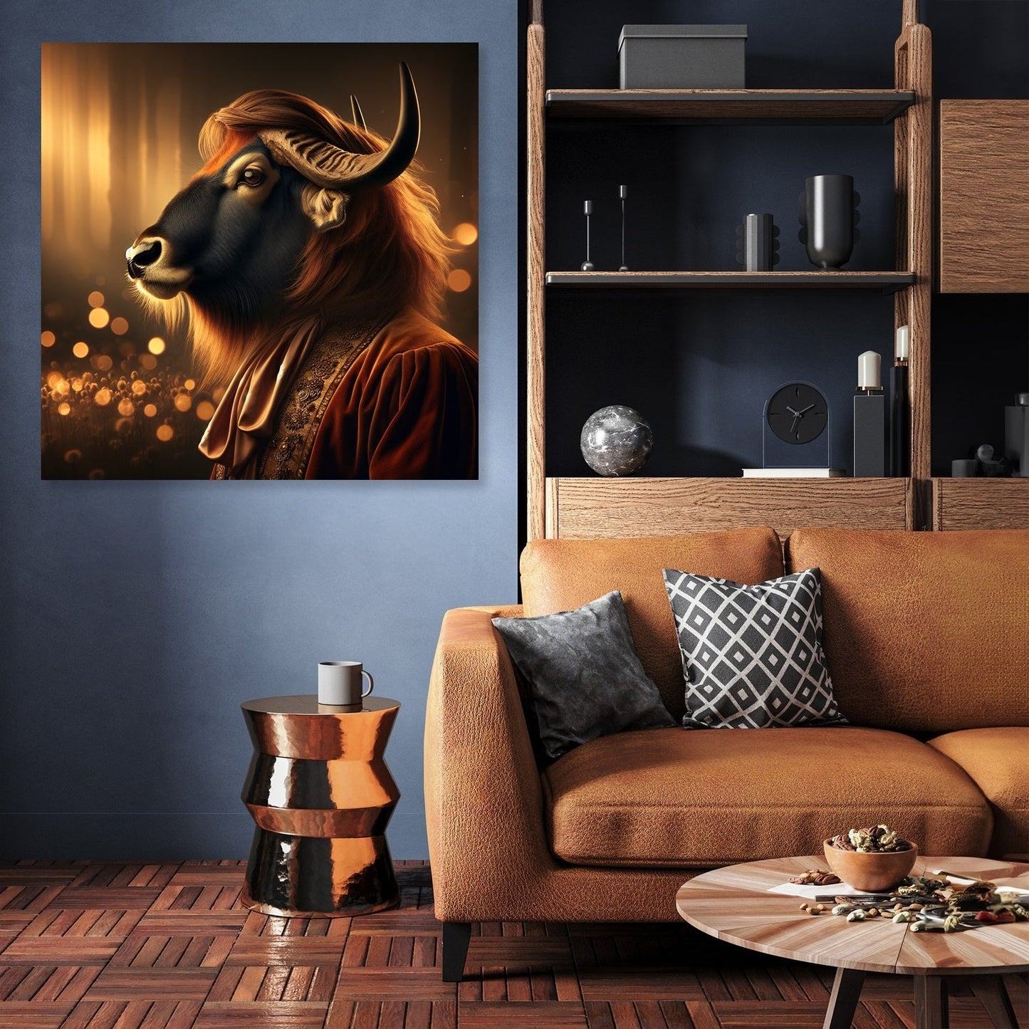 Regal Gnu Dusk Portrait Canvas