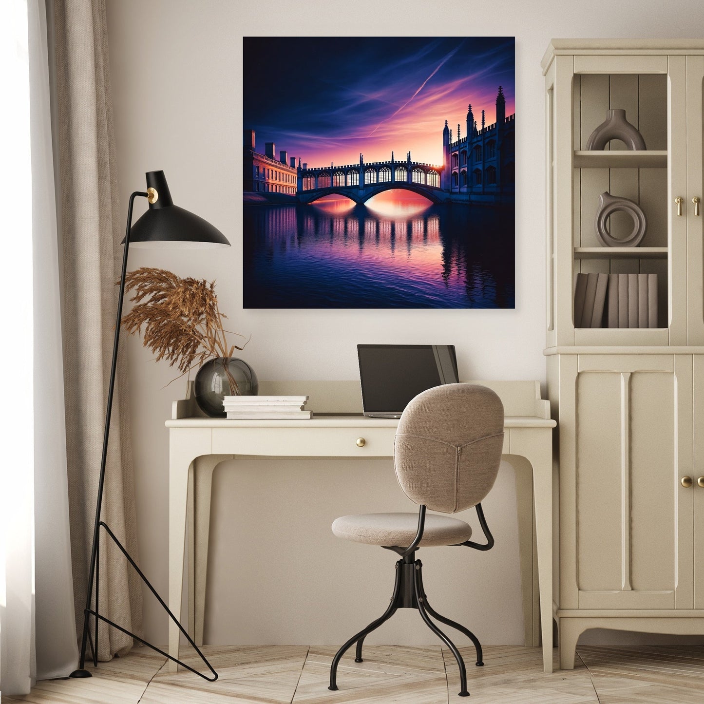 Cambridge Twilight Bridge Canvas