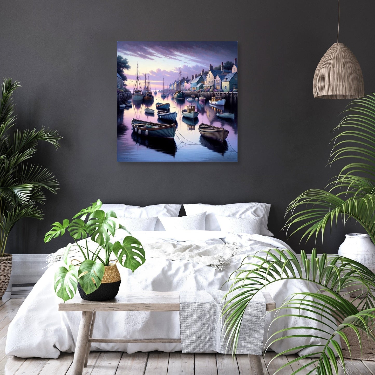 Twilight Harbor Canvas