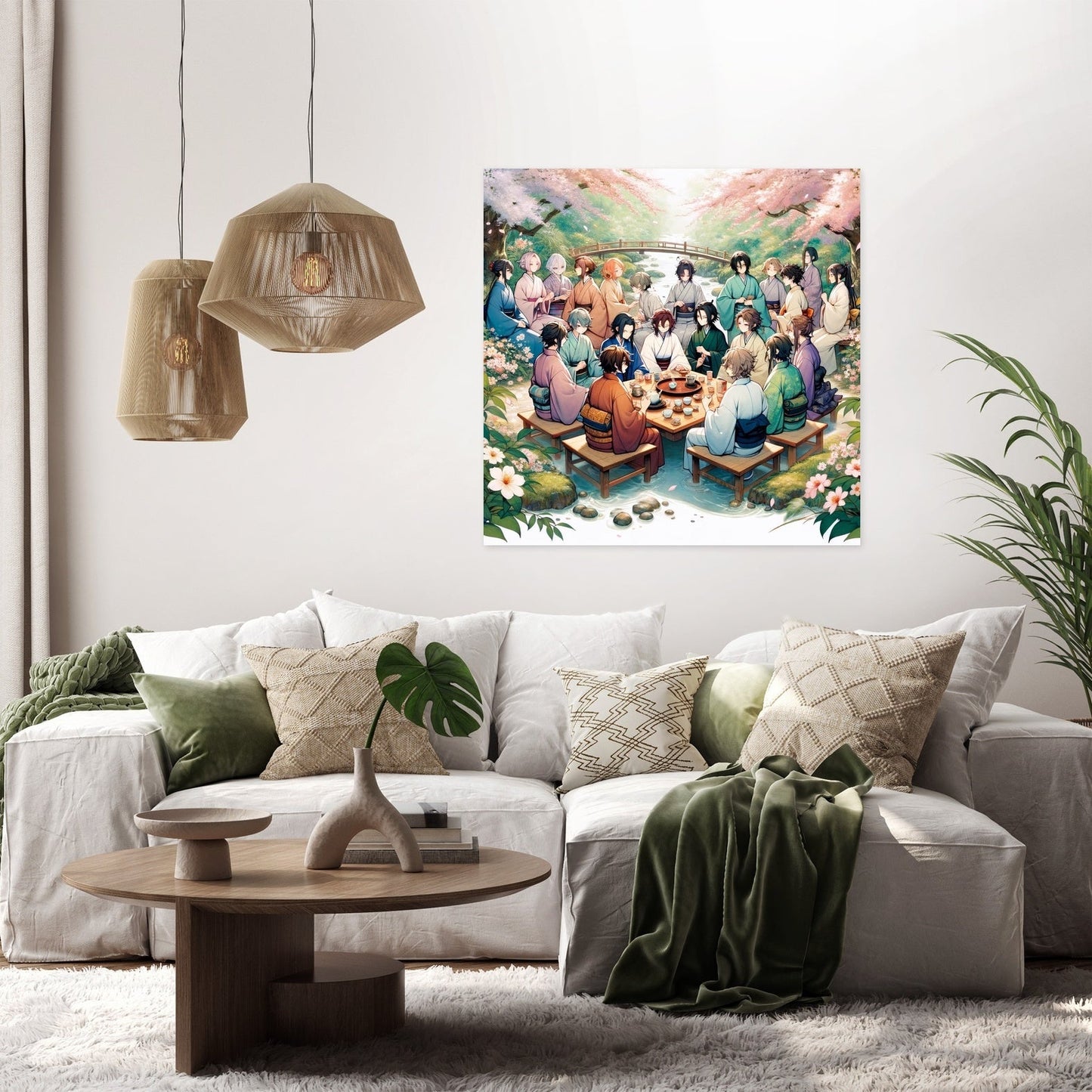 Sakura Garden Tea Party Canvas