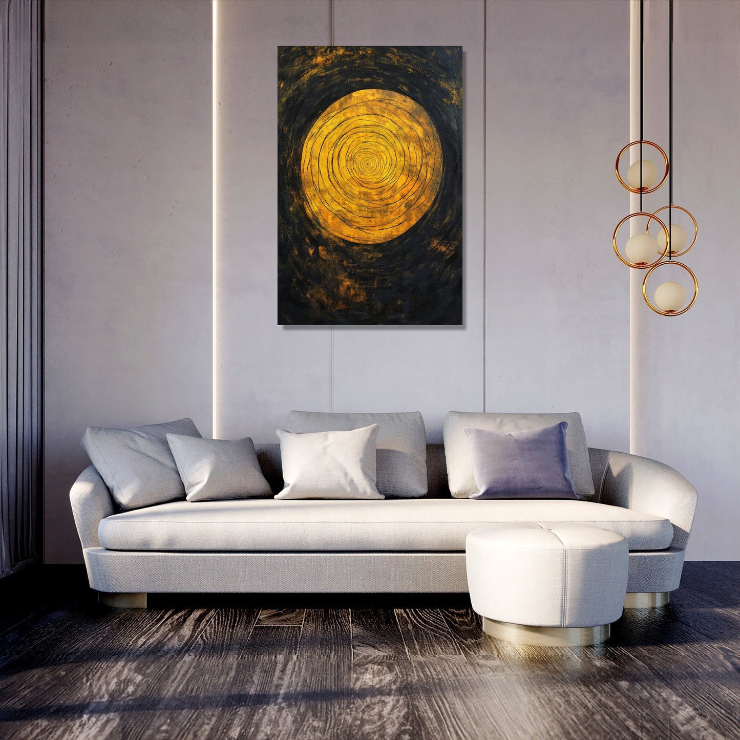 Spiralling Glow Canvas