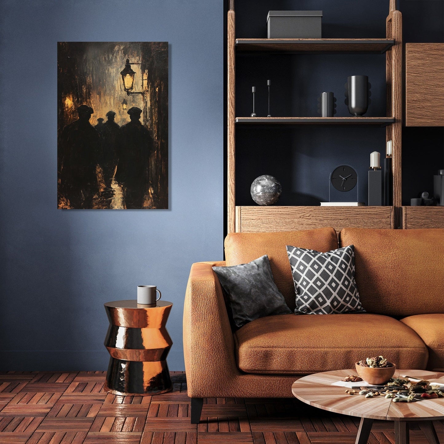 Silhouettes in Gaslight Canvas