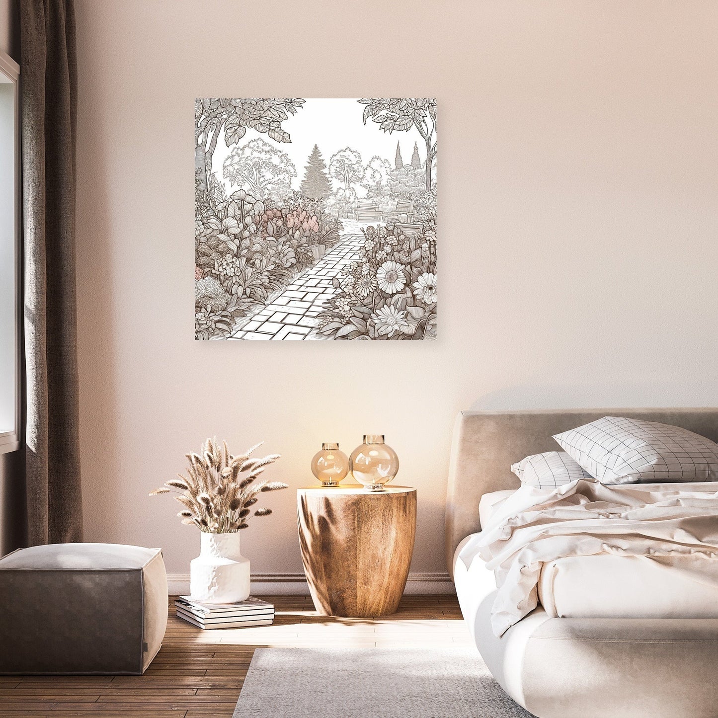 Serene Garden Path Canvas