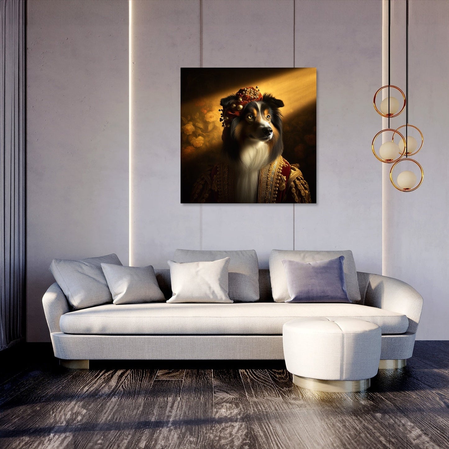 Regal Collie Golden Hour Canvas