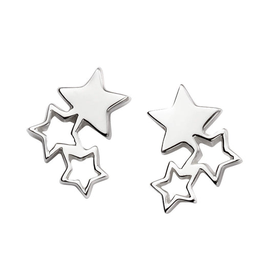 Beginnings Triple Star Stud Earrings