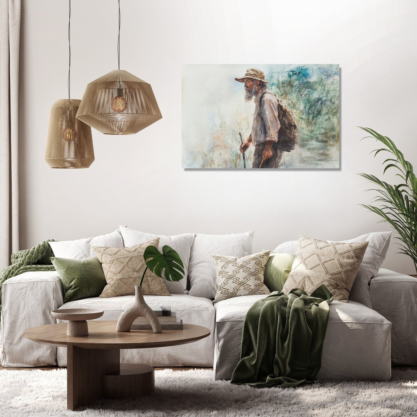 The Wanderer's Rustic Canvas