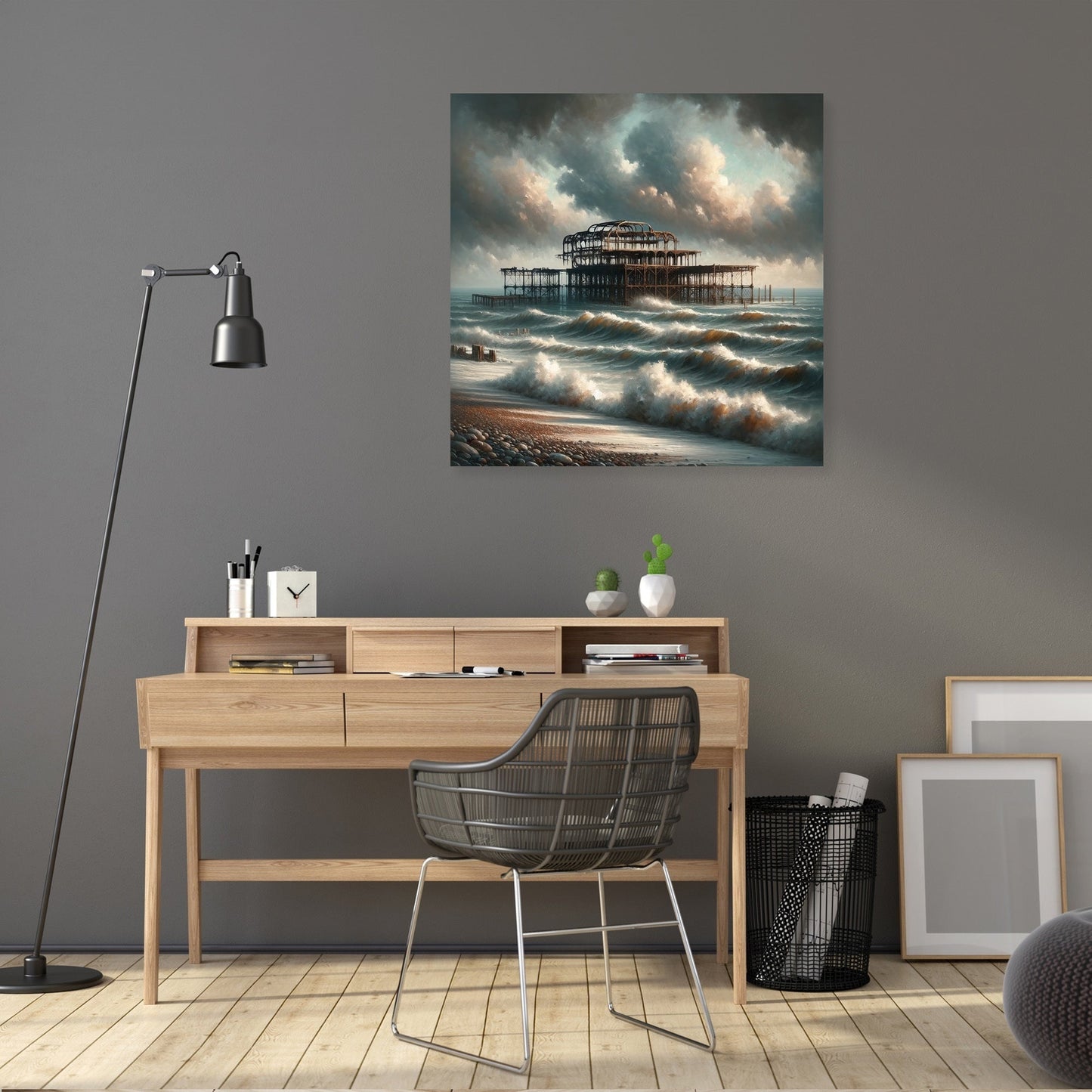 Brighton West Pier Ruins Canvas