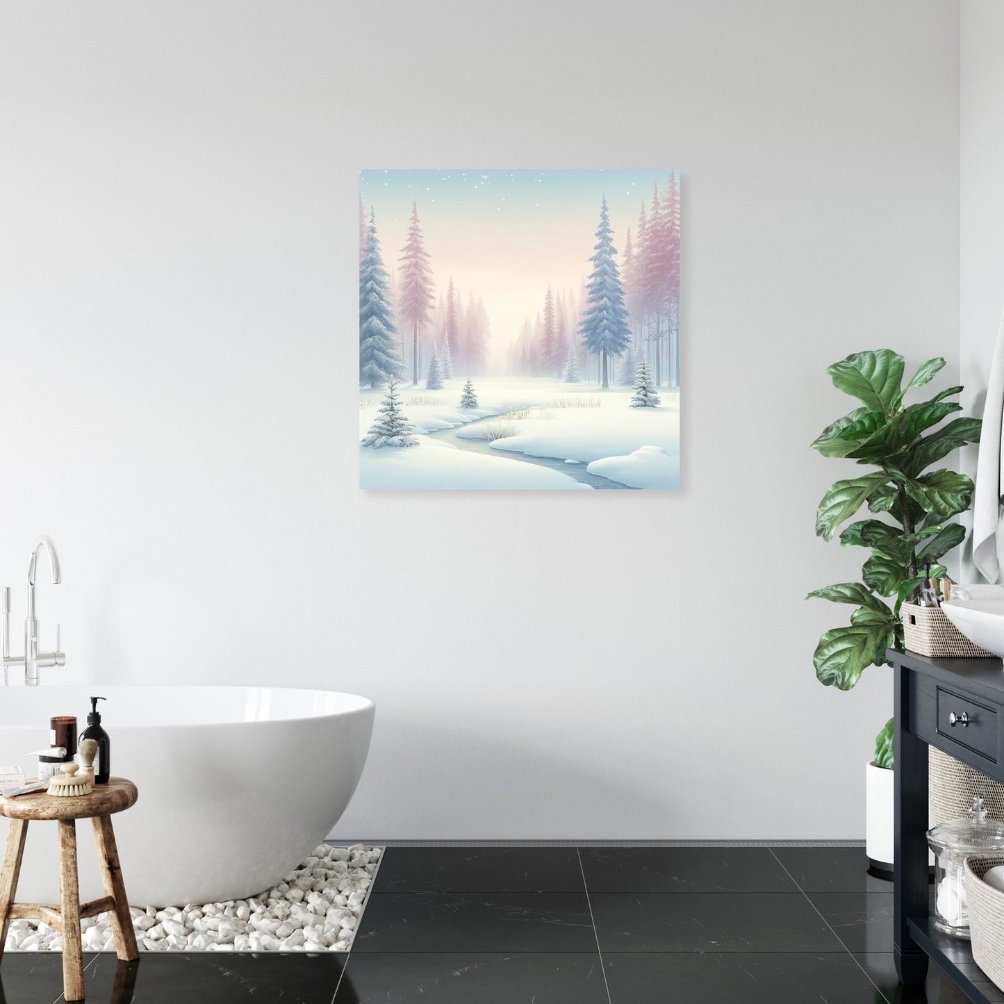 Winter Forest Tranquility Canvas