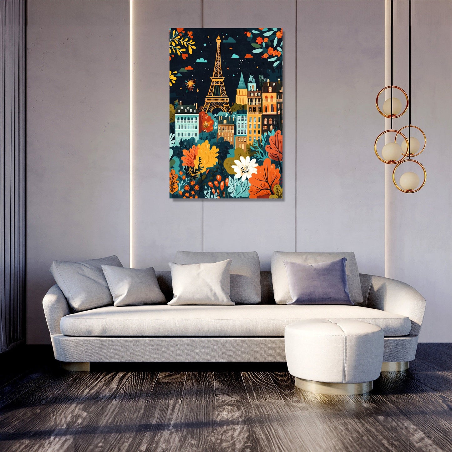 French Floral Festival Canvas