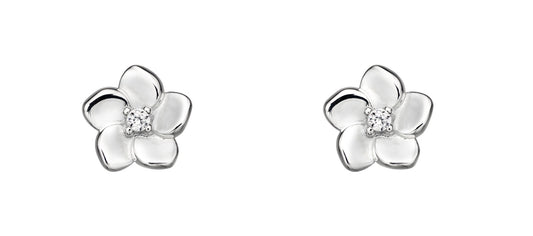 Beginnings Cubic Zirconia Cherry Blossom Earrings