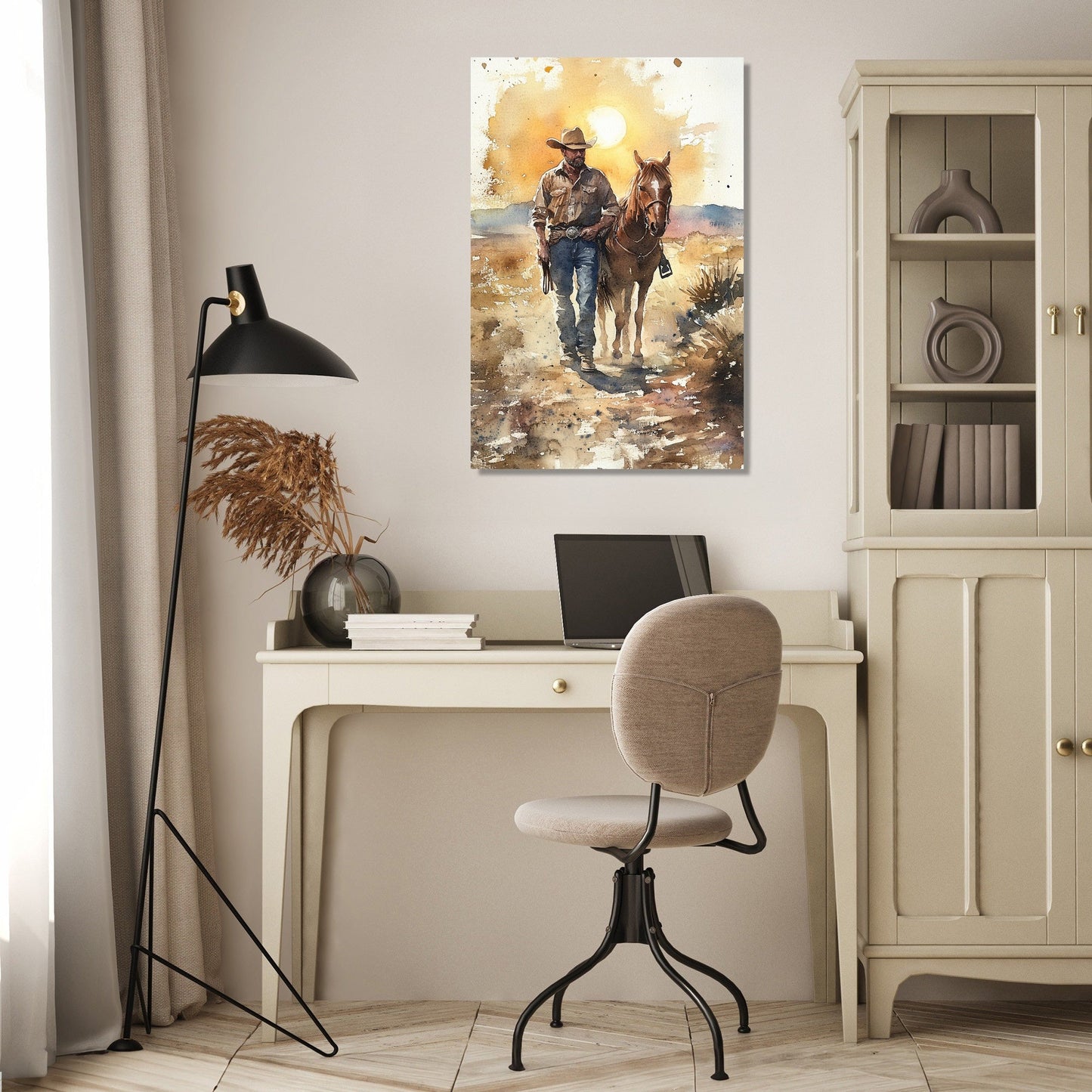Outlaw's Sunset Canvas