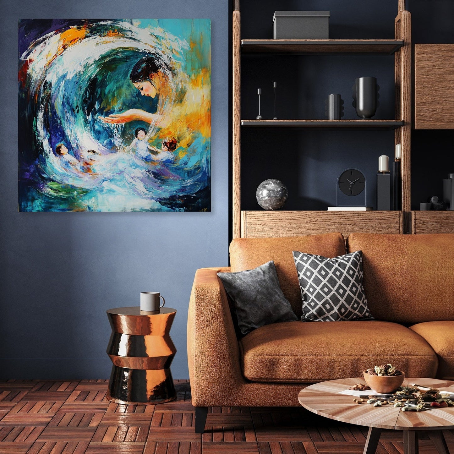 Oceanic Motherhood Canvas