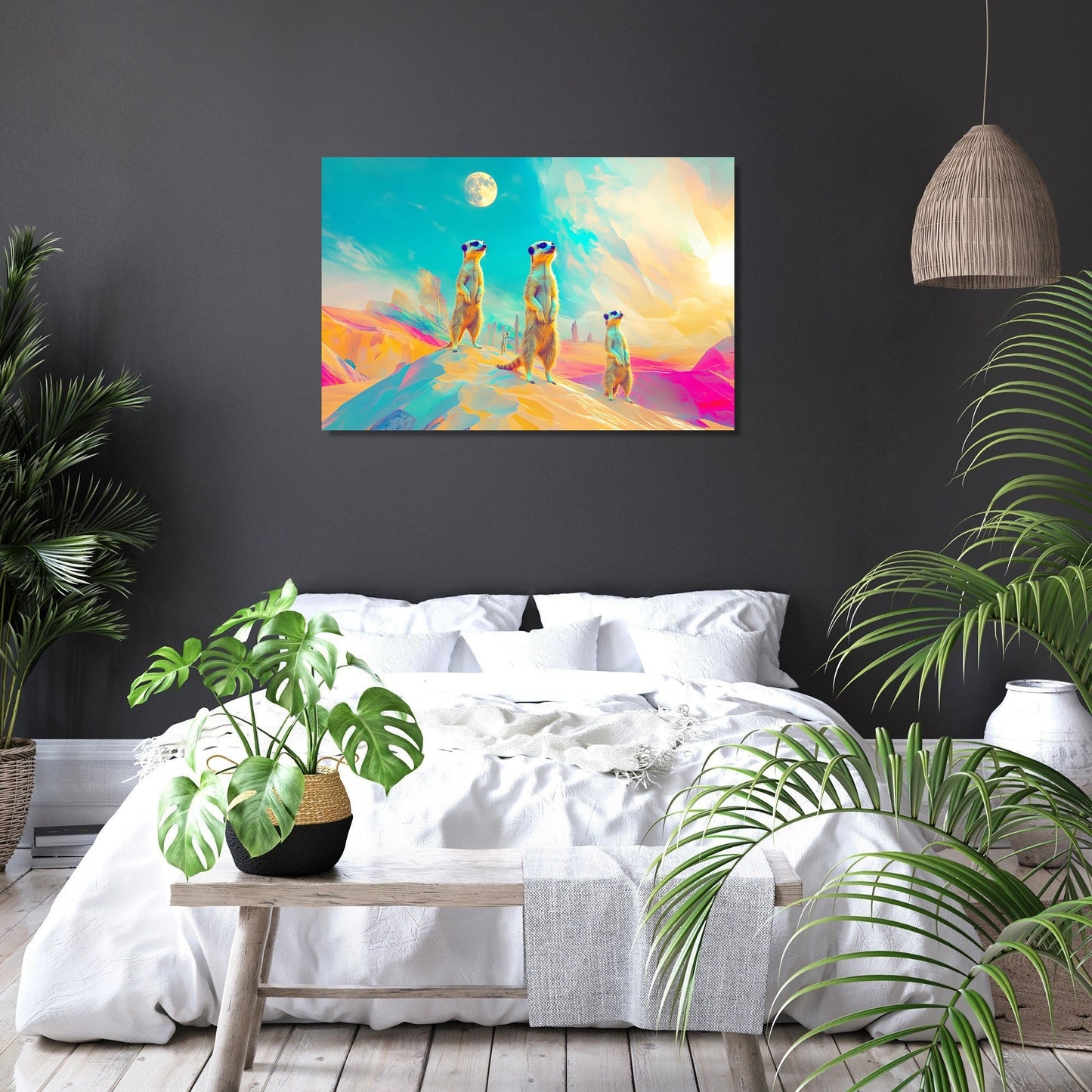 Surreal Meerkats Canvas